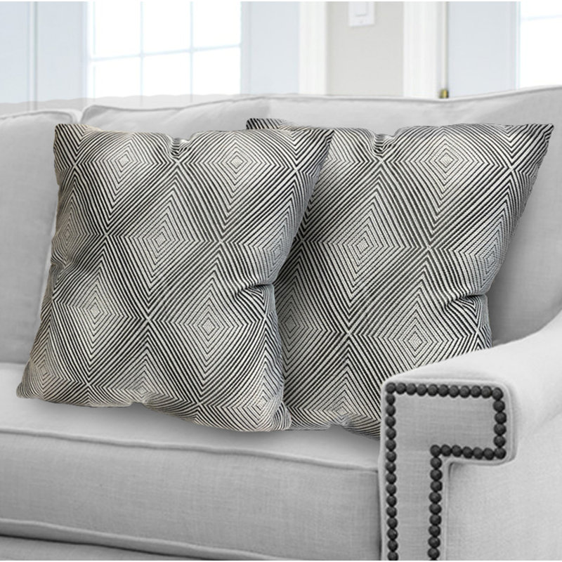 Stirling Geometric Reversible Throw Pillow