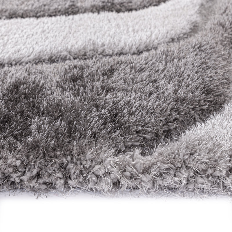 Aelynn Geometric Machine Tufted Shag 160cm X 230cm Indoor / Outdoor Area Rug