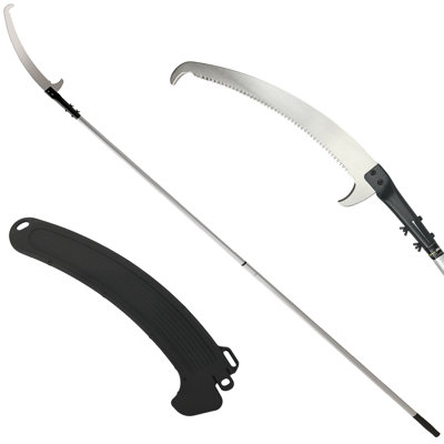 Outsunny Manual Pole Saw, 1.8-2.9 m Extendable Tree Pruner, Tree Lopper