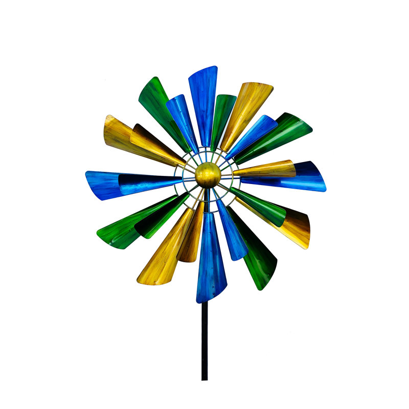 Baysview Weather Resistant Metal Abstract Windmill