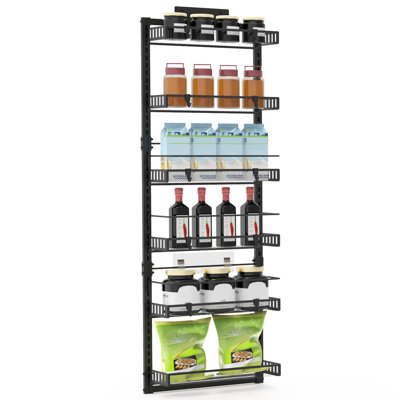 6 Tier Over The Door Pantry Organizer 50.19”H 17.12”W 5.51”D