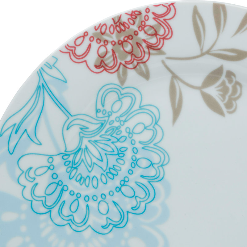 Emma Multicolor Floral Porcelain 16-Piece Dinnerware Set