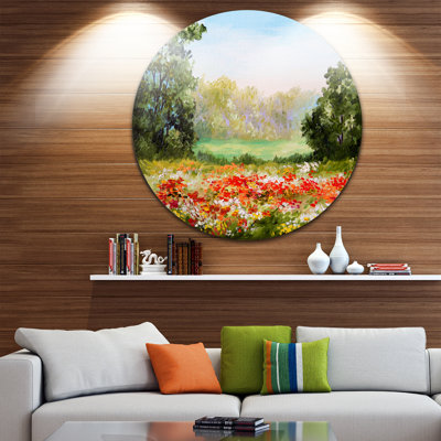 " Poppy Field With Sky "