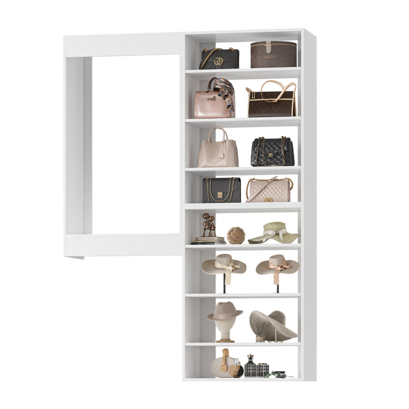 Système de garde-robe modulaire, conception polyvalente et personnalisable pour un rangement et une organisation efficaces