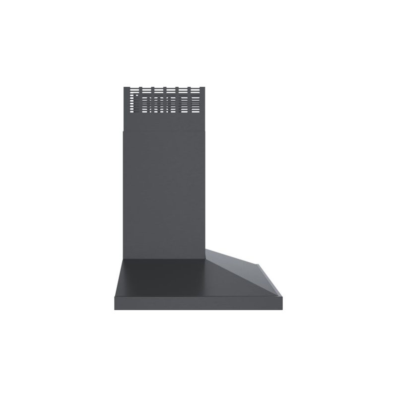 36" 800 Series 600 CFM Ducted Wall Mount Range Hood in Black Stainless Steel, 30"