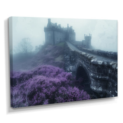 Monochromes de brouillard, château, fleurs en France I - châteaux, impression d'art mural