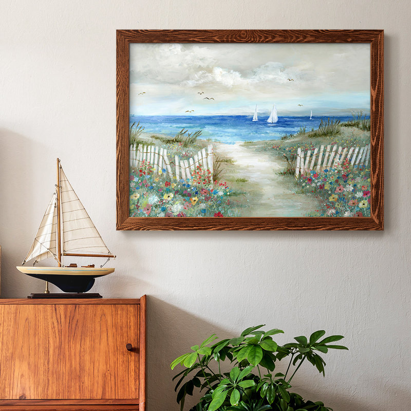 Bord de jardin côtier, reproduction sur toile, H 18 po x l 26 po x P 1,5 po, Érable