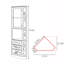 Armoire de coin multifonctionnelle peinte