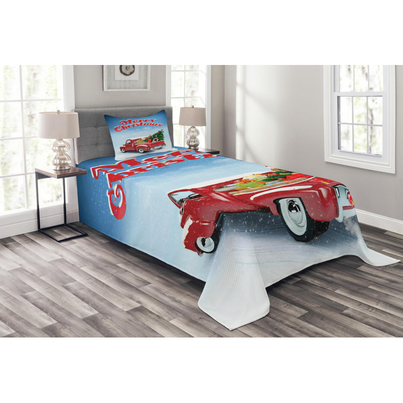 Traditional Polyester Coverlet, Twin Coverlet + 1 Sham