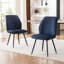 Chaises de salle à manger rembourrées Monno Chenille-1119462753