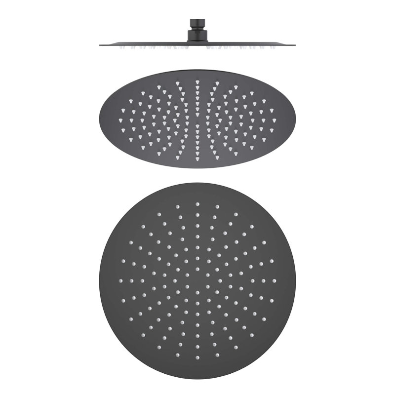 Rain Adjustable Shower Head 1.75 GPM GPM, Matte Black