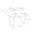 Extendable table ARTON II  140 cm,  "V" legs-650516750-650516751