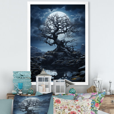 «Loy Blue Gray Tree Silent Force II», reproduction sur toile