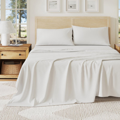 Ultra-Soft Cotton Heathered Melange Jersey Knit Sheet Set