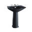 Soiree Vitreous China 28" Pedestal Bathroom Sink with Overflow-6788435-6788438
