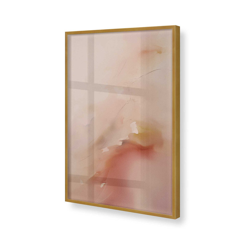 Pastel Paradise Delight I Print, Cadre doré poli, H 37,25 po x l 25,25 po