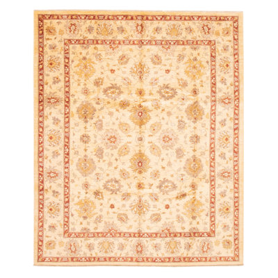 Tapis doré clair Chobi Finest 8 pi 1 po x 9 pi 9 po