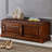 Light Walnut Upholstered Bench-1825040273