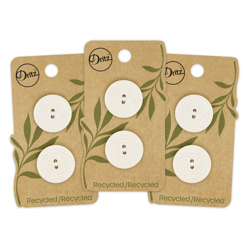 Bouton rond Corrito recyclé Dritz