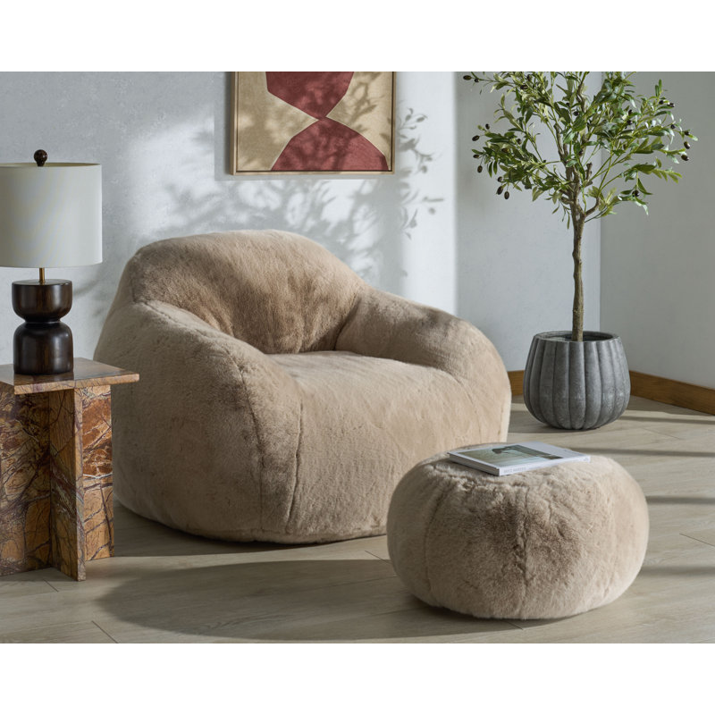 Fauteuil à billes Lorianna, Marron clair