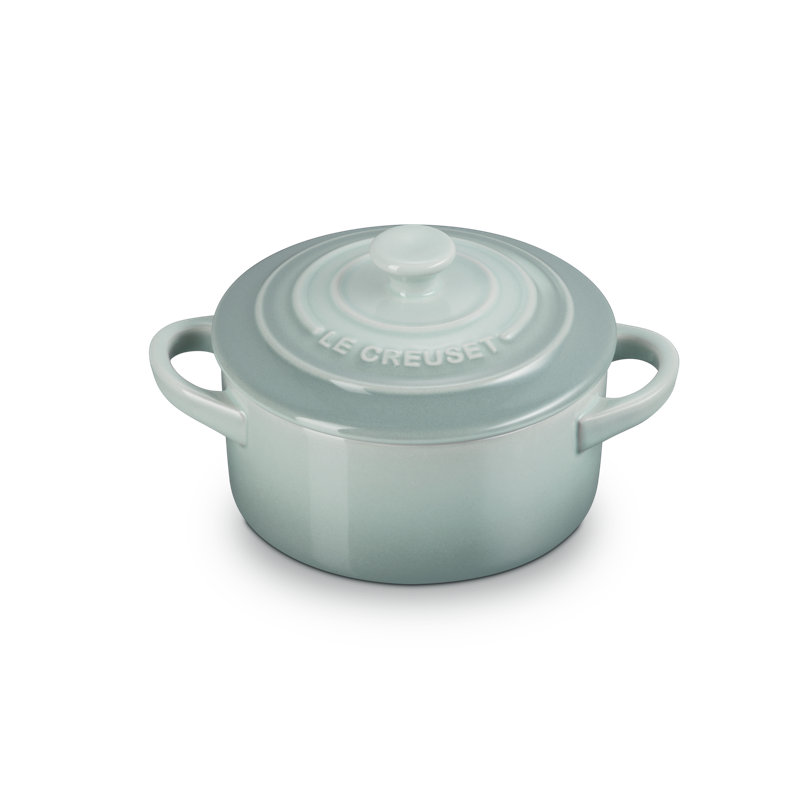 Le Creuset Stonware Mini Round Cocotte, Sea Salt