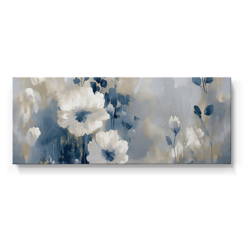 Botanical Series-CCCLLXI- Toile tendue avec châssis - Prêt à être accroché, H 12 po x l 30 po