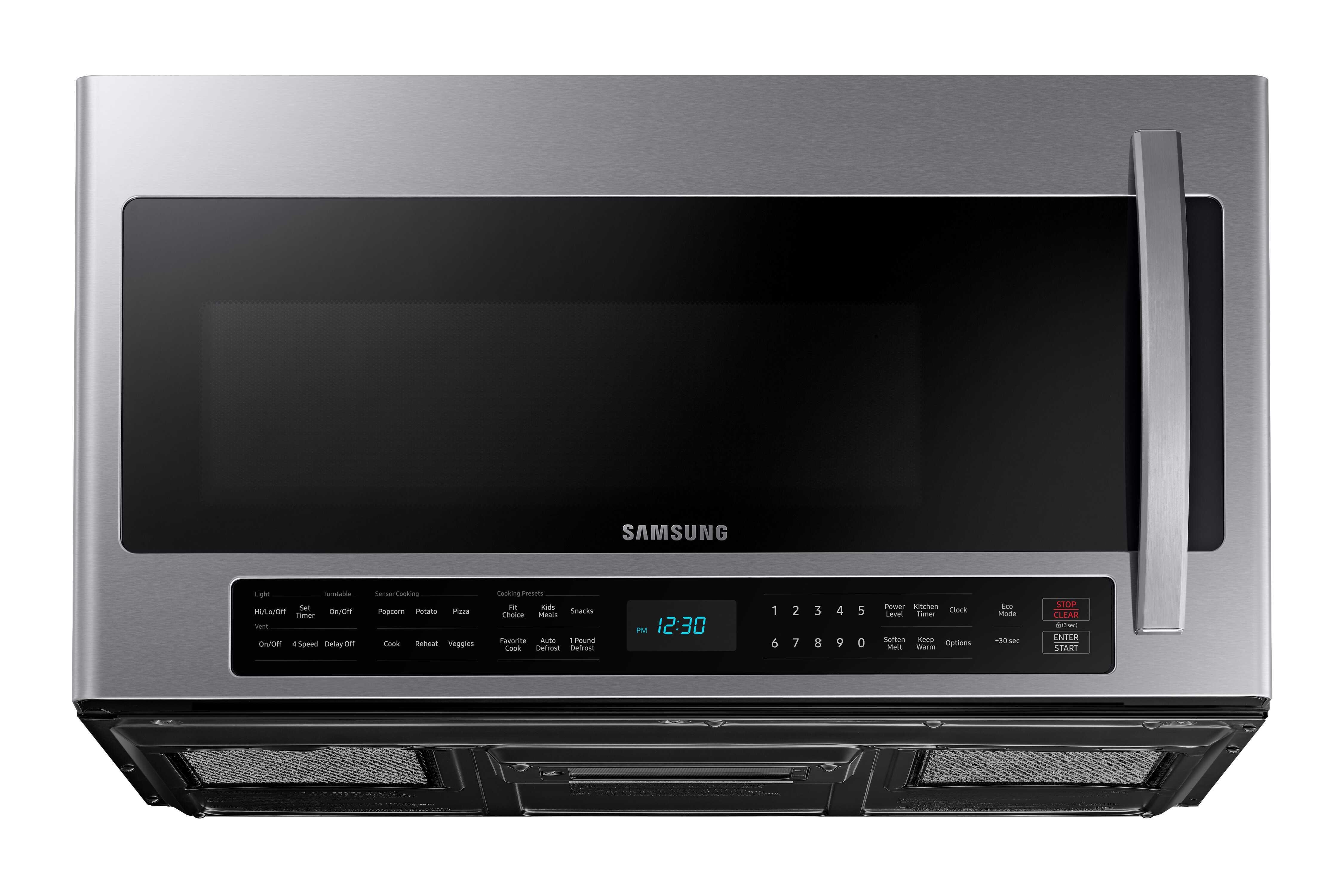 Samsung 1.7-cu ft 1000-Watt Over-the-Range Microwave (Fingerprint Resistant  Stainless Steel) in the Over-the-Range Microwaves department at