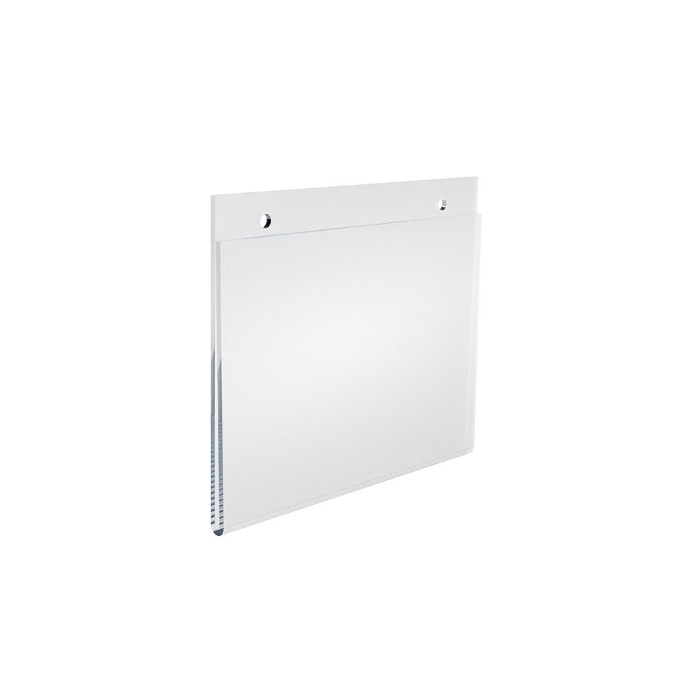 Clear Acrylic Wall Hanging Frame 7" Wide x 5'' High - Horizontal/Landscape, 10-Pack (Set of 10) Azar Displays