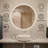 Naliyah Round Frameless Lighted Bathroom/Vanity Mirror Dimmable Anti-Fog Wall Mounted Mirror-1558700755