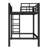 Twin Metal Loft Bed With Guardrails & Easy-Climb Ladders-989800270