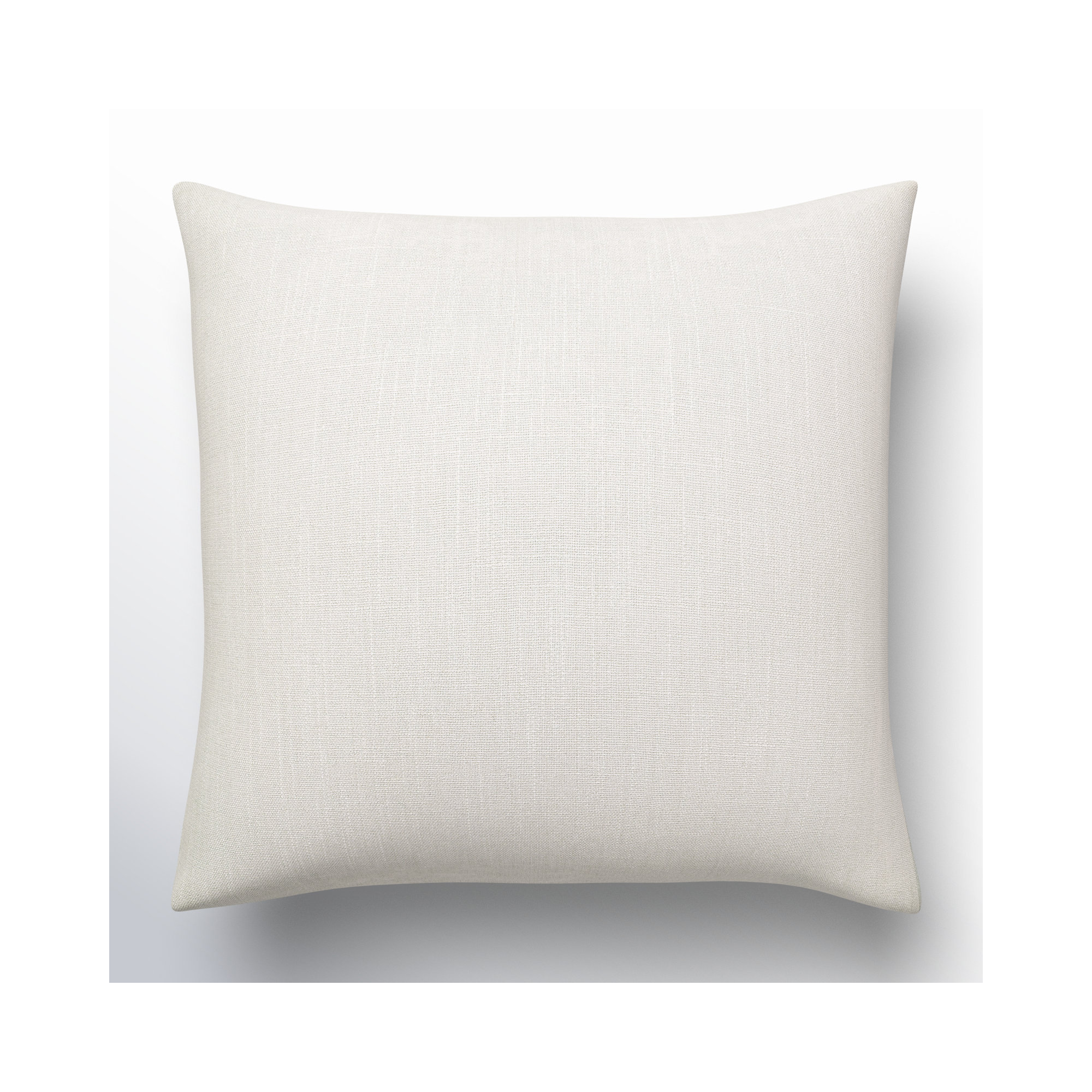 Natalia Cotton Throw Pillow, Ivory, Pillow Cover Only - No Insert