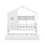 Lit simple en bois avec lit gigogne et tablette de rangement-675843594