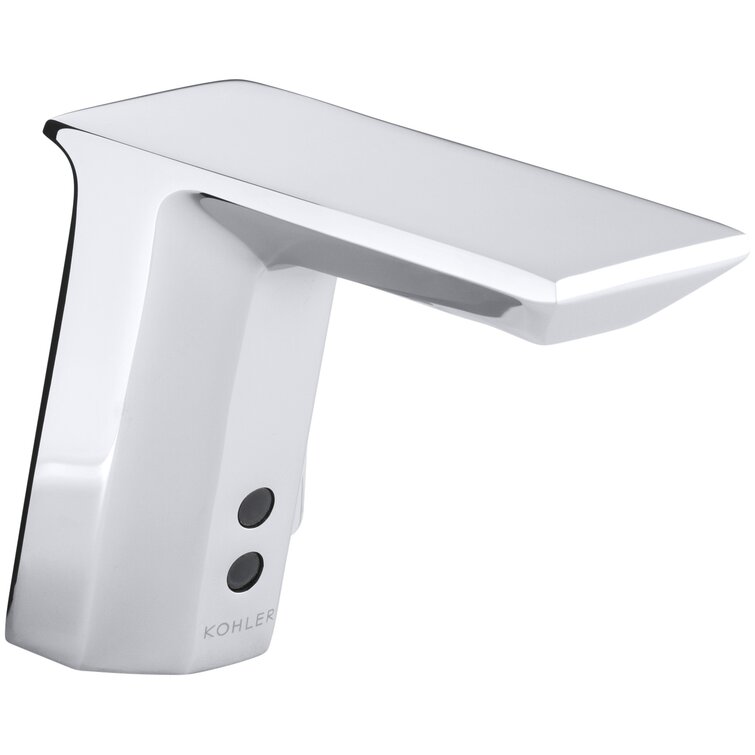 Kohler Geometric Single-Hole Sculpted Hybrid Energy Cell-Powered Commercial  Bathroom Sink Faucet with Insight Technology and 6-3/4