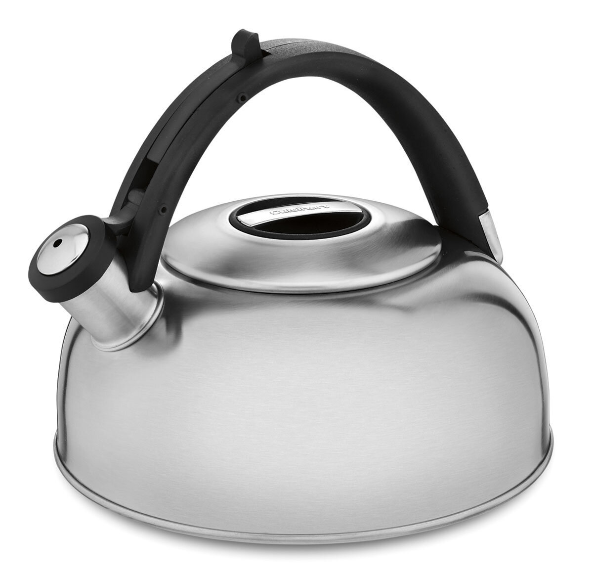 Farberware Teakettles Stainless Steel Egg-Shaped Whistling Tea Kettle, 2.3  Quart, Silver