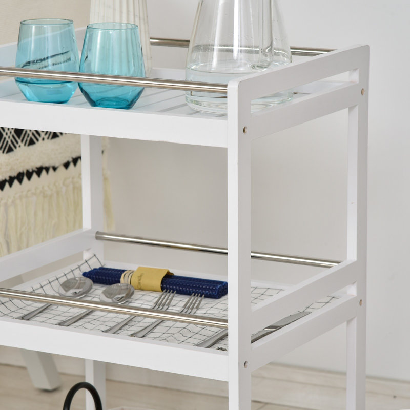 Wood Bar Cart