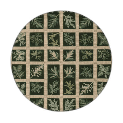 Nature Green Indoor and Outdoor Area Rug
