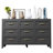 9-Drawer Metal Dresser for Bedroom, Black Steel Chest of Drawers with Wide Profile