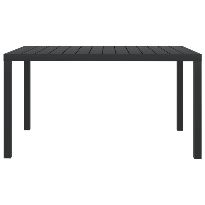 Rectangular Table, Black, 74cm H x 150cm L x 90cm W