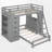L - Shape Twin Over Twin Bunk Bed With Built-In Desk And Storage-1398898236