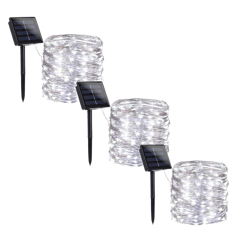 Guirlande de 200 lumières Dametria, Blanc