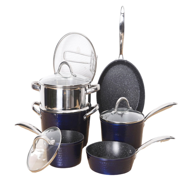 Eagleville 15 - Piece Aluminum Cookware Set