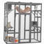 Très grande cage à chat - Gris