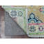 Tapis de couloir unique en laine noué à la main rose / vert 2 pi 6 po x 8 pi Harpenden