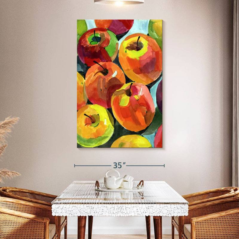 Yarlin Still Life Apples, 51" H x 34" W