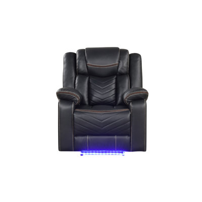 Challenger Modern Contemporary LED Power Recliner Chair Made With Wood And Metal Frame