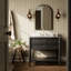 Toulouse Single Vanity-Satin Black Veneer-189492439