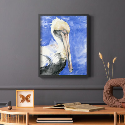 «Pelican Pool I», reproduction encadrée - bois massif