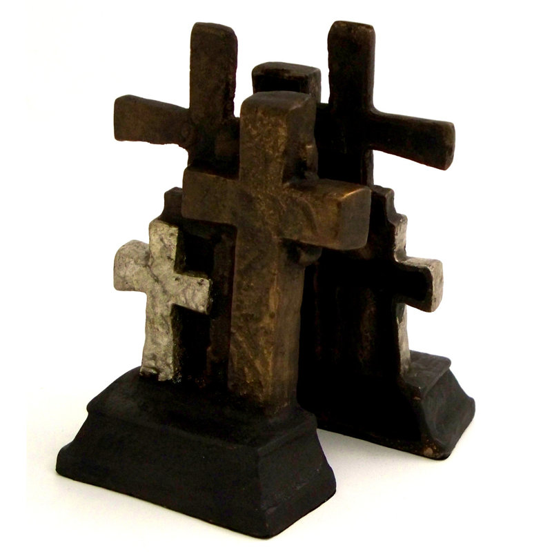 Traditional Metal Non-Skid Bookends