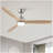 52 In.Intergrated LED Ceiling Fan Lighting with Remote Control