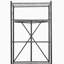 Tablette de rangement pliante avec roulettes